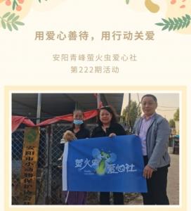 用愛心善待，用行動關(guān)愛--青峰創(chuàng)元集團螢火蟲愛心活動第222期報道
